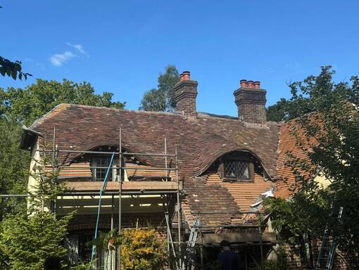Griston Roofing Services 6 This is a photo of a roof being repaired in Griston. Installation carried out by Griston Roofing Services